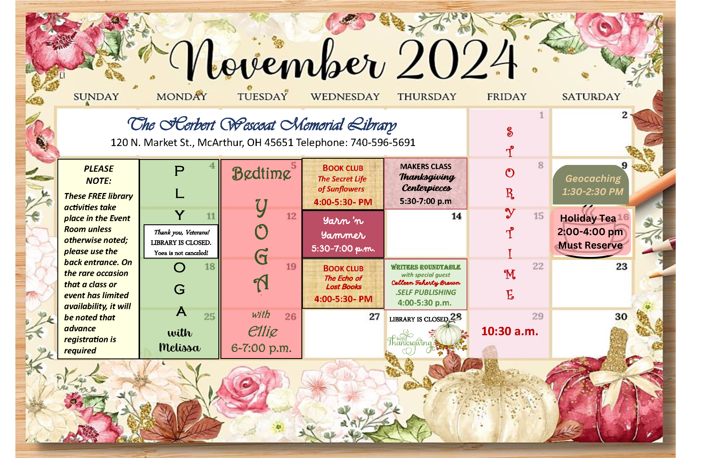 November Calendar